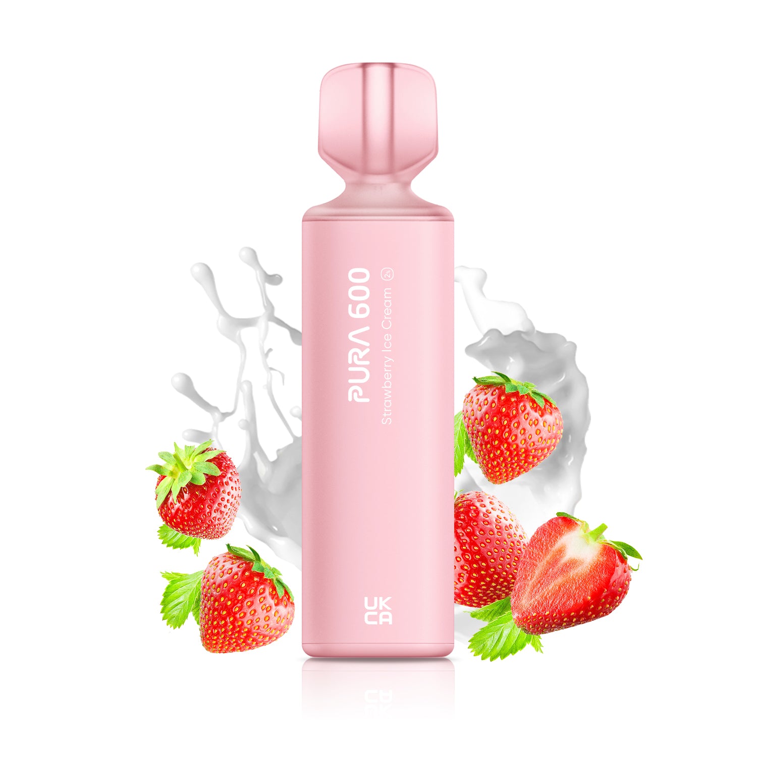 PURA 600 - STRAWBERRY ICE CREAM PURA Vapor Store PURA 600 - STRAWBERRY ICE CREAM PURA Vapor Store