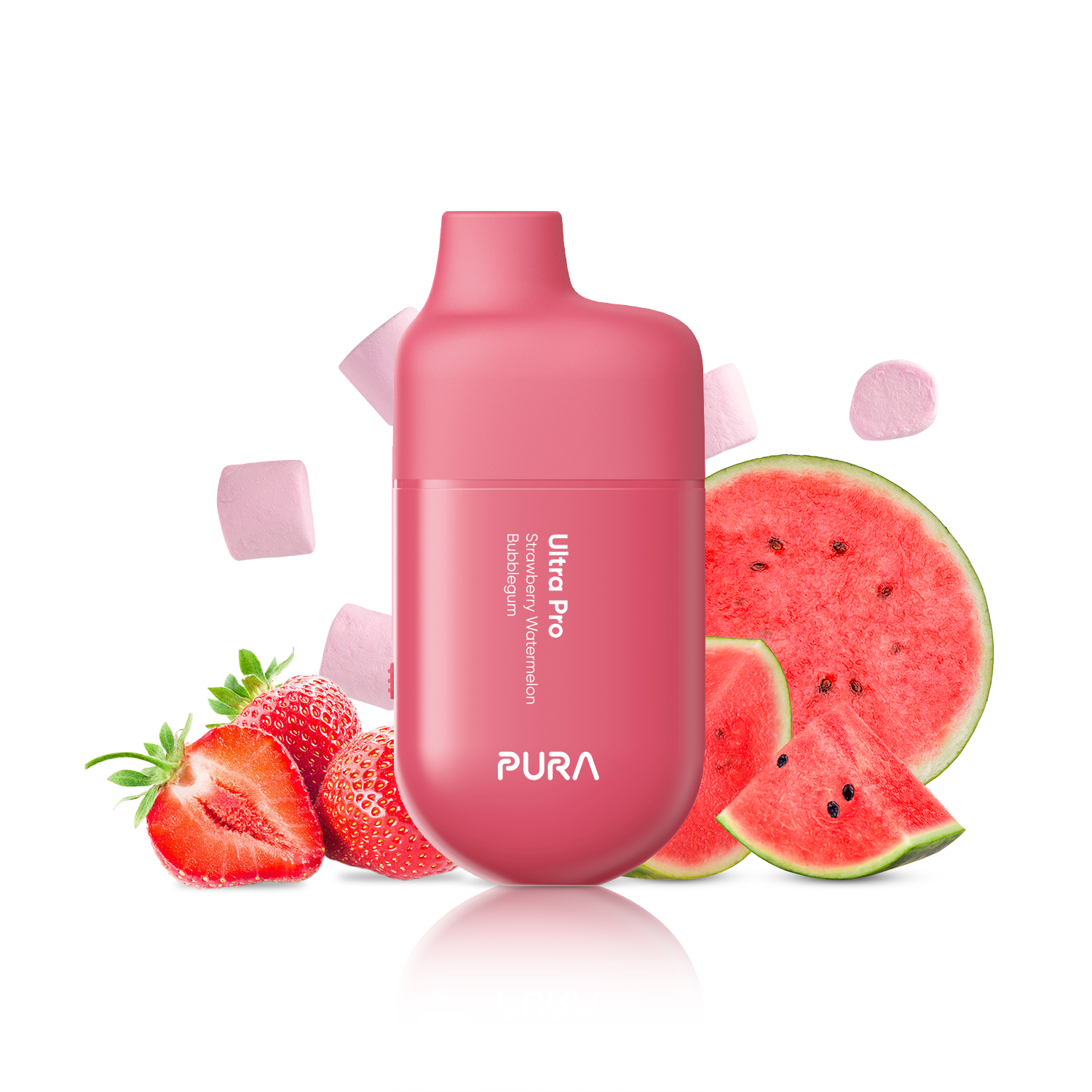 Ultra 9000 Erdbeer-Wassermelonen-Kaugummi PURA Vapor Store Ultra 9000 Erdbeer-Wassermelonen-Kaugummi PURA Vapor Store